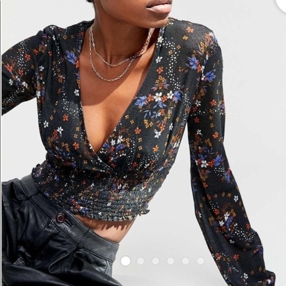 Urban Outfitters Tops - Urban Outfitters taran smocked surplus crop top S